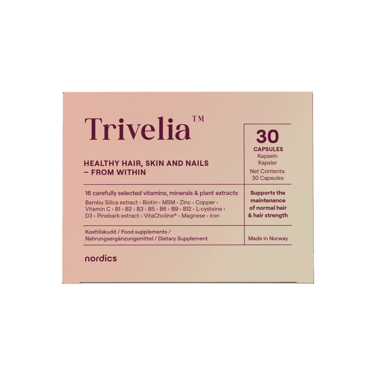 Trivelia-pakkaus